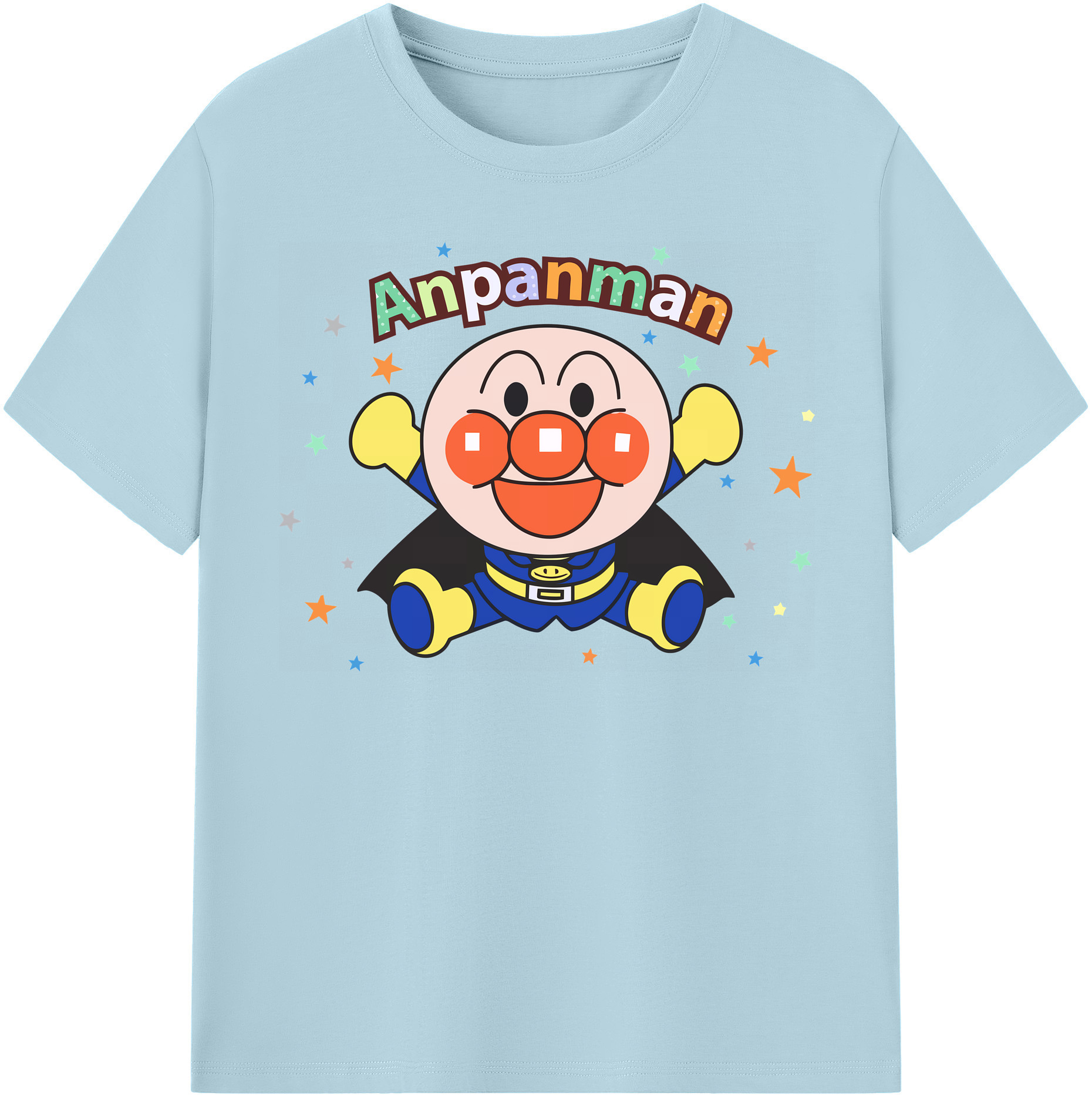 （画像用） アンパンマン Anpanman 綿100％半袖Tシャツ（フロントプリント）